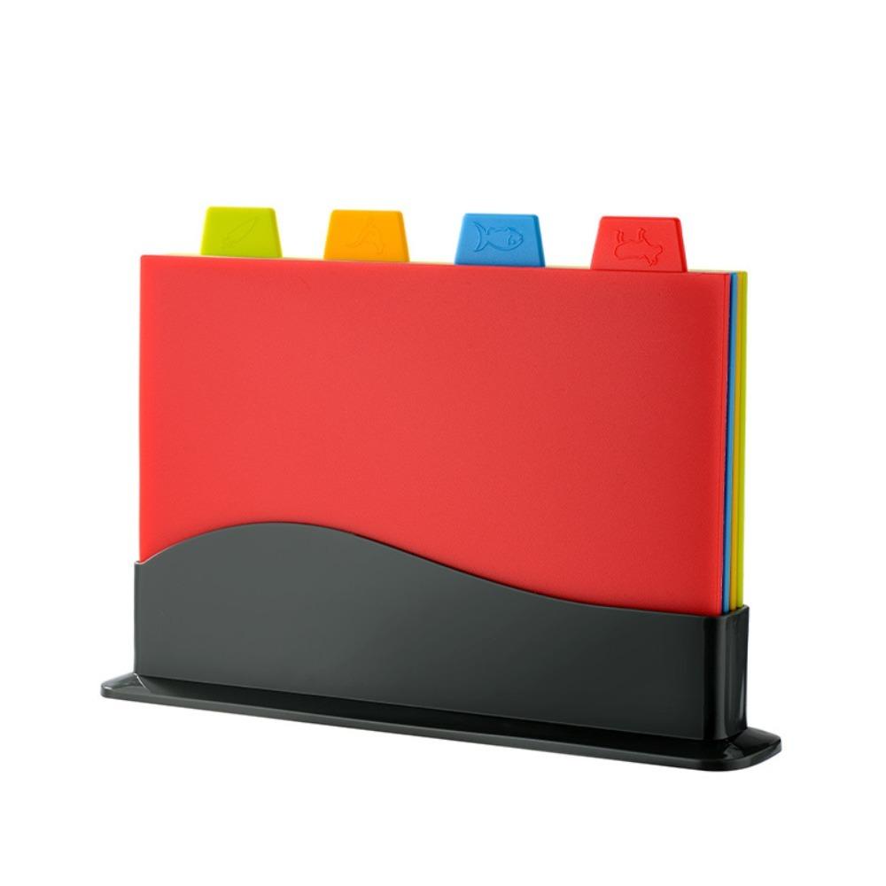 Color Coded Chopping Board Set Non-Slip Color Coded Board Set Anti Mildew Board  Kitchen Use