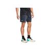 Under Armour UA Project Rock Solid Color Loose Mid Waist Drawstring Sports Shorts Men shorts Gray 1383186-044