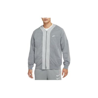 Sportswear Solid Zip-Up Logo Print Jacket Men Outerwear Particle-Grey DM6896-073