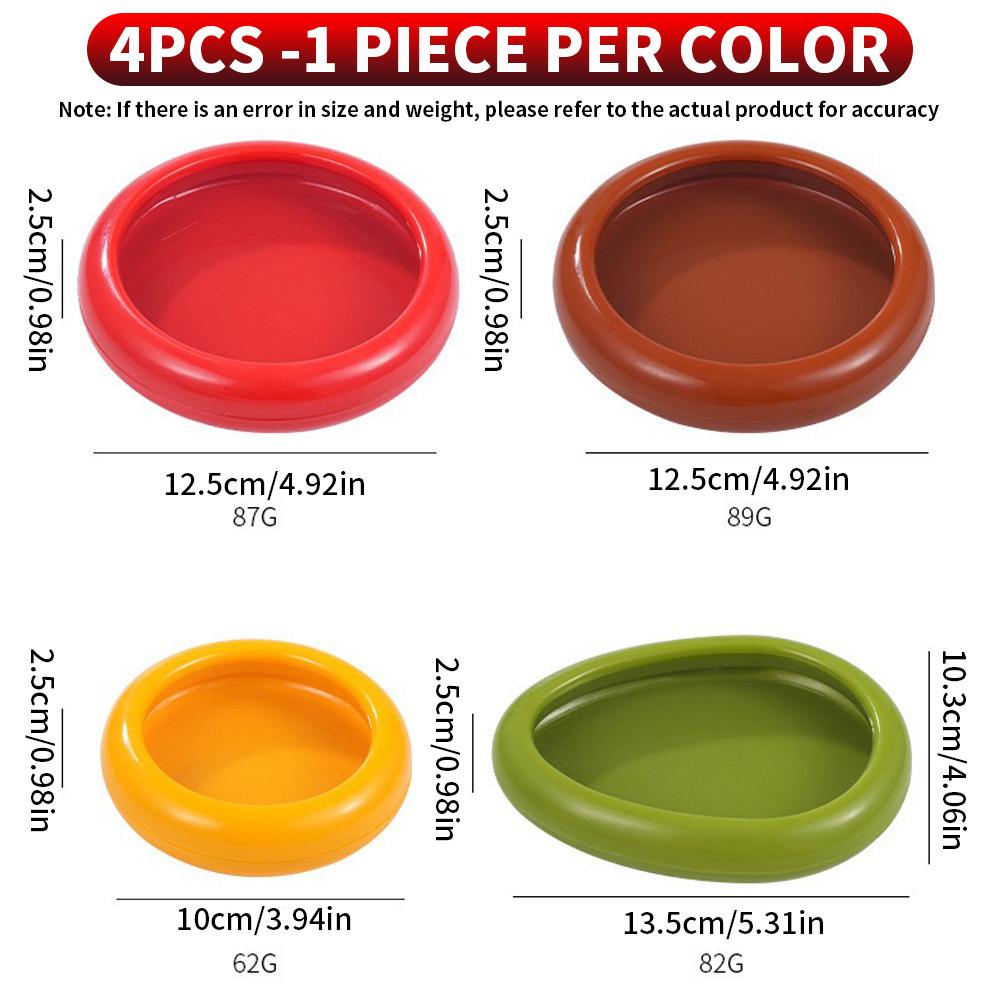 4PCS/1PC Reusable Silicone Fruit and Vegetable Fresh-keeping Box, Is a Must-have Fresh-keeping Box for Families