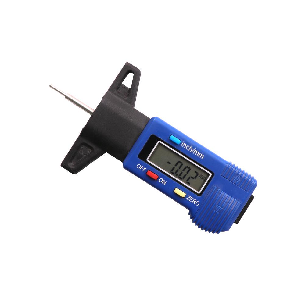 

Цифровой штангенциркуль для измерения глубины протектора автомобильной шины - ЖК-дисплей, точное измерение, простой в использовании, для контроля шин и тормозных колодок синий