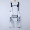 TPU Waterproof and Oil-proof Apron Hair Salon Transparent Cooking Belt Pocket Work Clothes Can Wipe Hands Fashion Apron