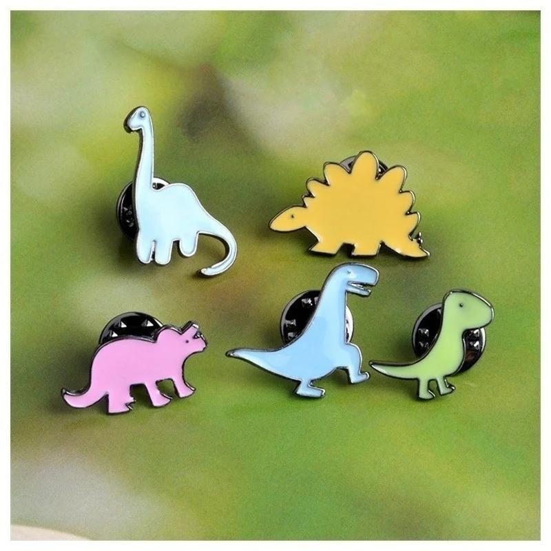 1 buc. Broșă agrafă de haine dinozaur la modă, insignă din pânză pentru guler, rever, cadouri de Crăciun pentru doamne, bijuterii de modă