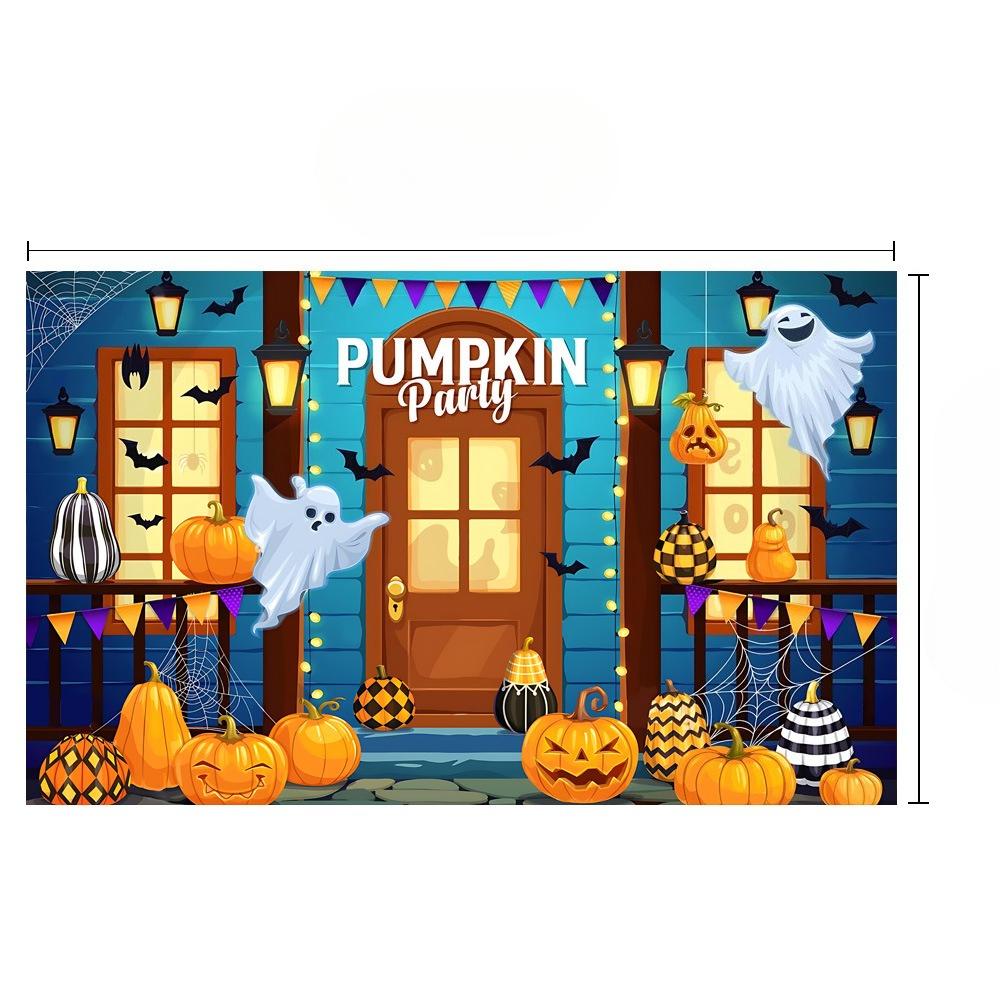 Halloween Multi-colored Backdrop Spooky Castle Horror House Ghost Photography Background Scary Party Decor Photo Booth Props231
