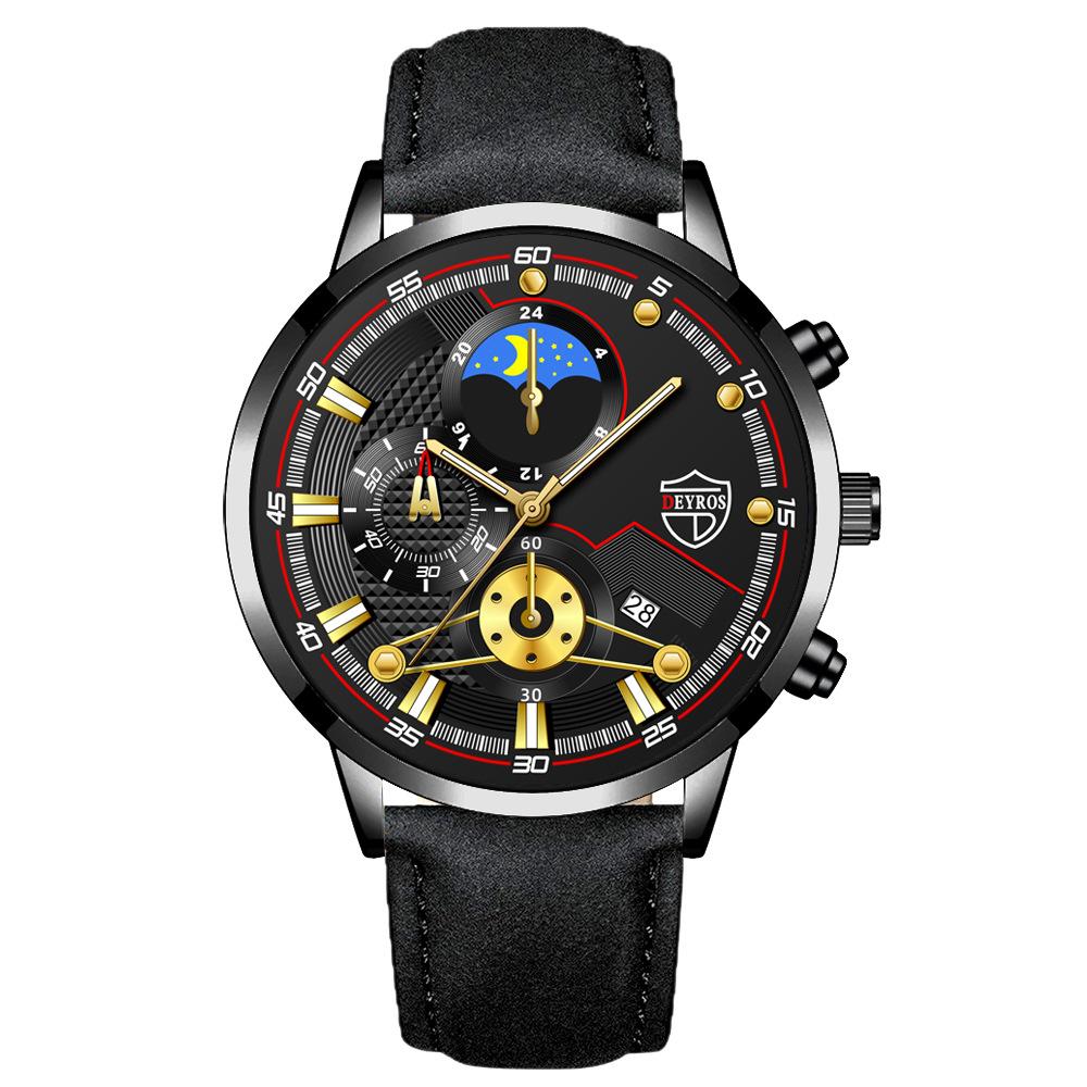 Belt Watch Men'S Calendar Luminous Automatic Quartz Watch