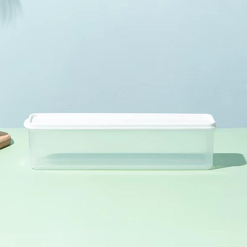 

Пластиковый контейнер большой емкости, герметичный прямоугольный, коробка для пасты, контейнер для лапши, кухонная банка для хранения продуктов, чехол для сохранения свежести белый