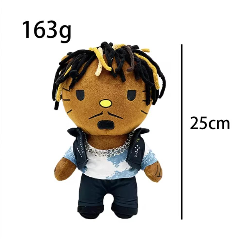 

Hello Kitty as Juice WRLD Plush Doll Plushies Soft Stuffed Toys 25cm Cute Kids Boys Girls Birthday Christmas Gifts белый