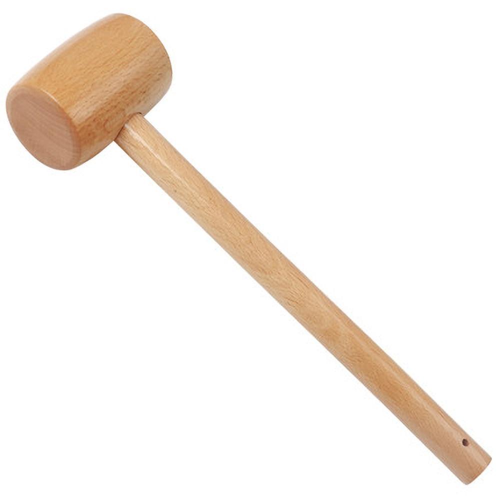 Mini Holzhammer Holzklöppel Mehrzweck DIY Spielzeughammer Handgefertigter Buchenholzhammer Massagehammer Zimmermann Installationswerkzeug