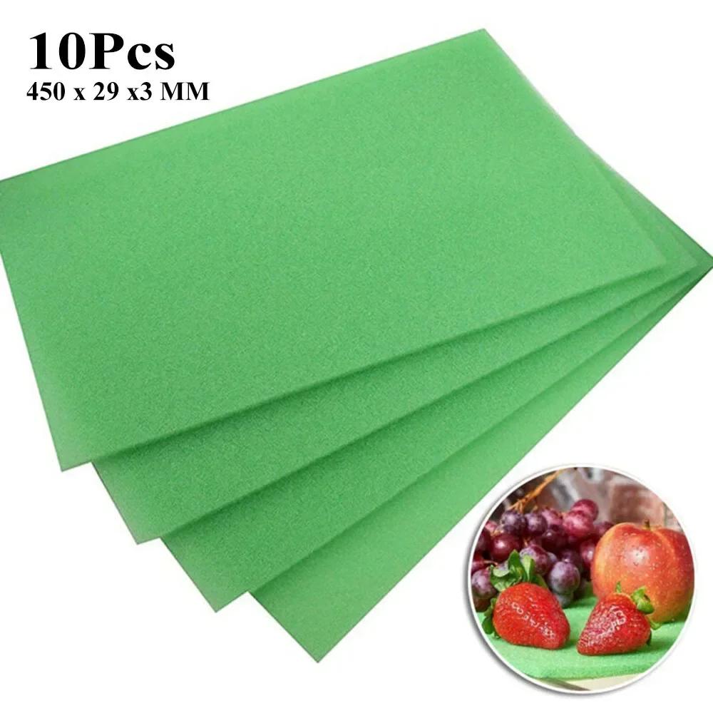 1/5/10Pcs Scouring Pad Refrigerator Sponge Filter For Mildew Proof Vegetable Fruit Anti-Mold Fridge Sponge Kitchen Accessories