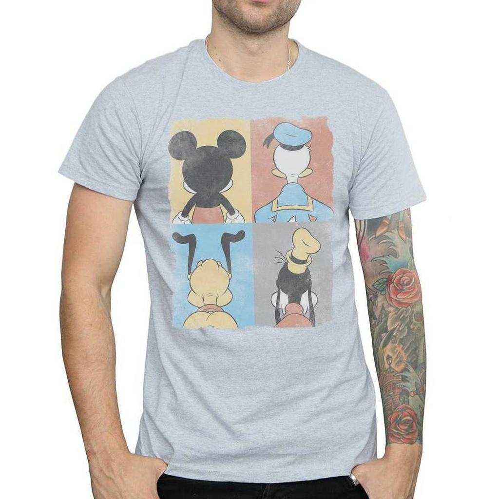 Disney Mens Mickey Mouse Four Backs T-Shirt