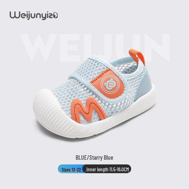 Breathable Summer Mesh Sandals for Toddler Boys, Soft Sole, Ages 1-3