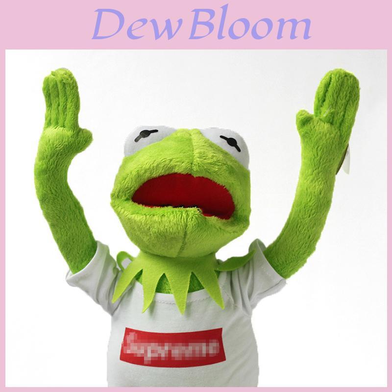 Juguete de Muñeco Kermit de Calidad Premium La Rana Muñeco Suave de Peluche Relleno 40cm Con Camiseta