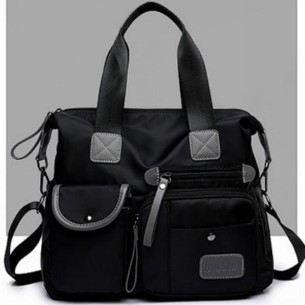 Bolso de Hombro para Mujer Gran Capacidad Bolso de Mano de Nailon Estilo Casual Bolsos Bandolera