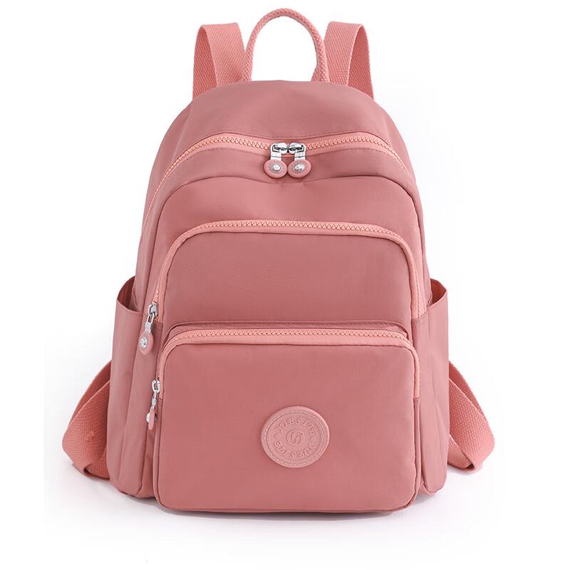 Solid Color Oxford Cloth Casual Backpack