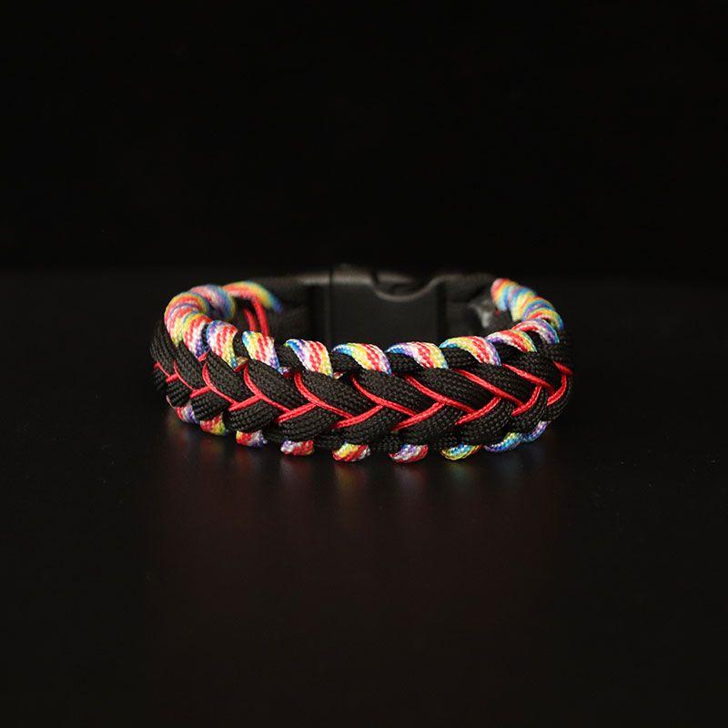 

Браслет ручной работы из паракорда, ручное плетение, веревочный ремешок, ремешок для камеры, самый простой для сочетания, ремешок для переноски, браслет из красной веревки в год животного 23cm Camouflage Red