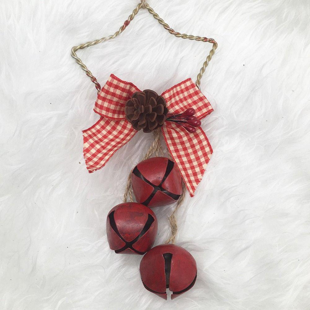 

3pcs Exquisite Christmas Bell Pendant Retro Pine Cone Bell Pendant Party Favors 3pcs