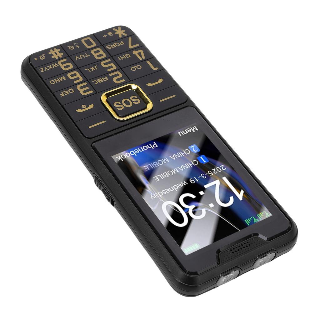 Large Buttons Cell Phone 4G LTE Unlocked with SOS Key 2500mAh Dual SIM MP3 Calling SMS Functions Internet