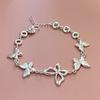 Hot sales 925 Sterling Silver temperament butterfly Bracelets for women fashion Wedding streetwear Jewelry Anniversary Gifts