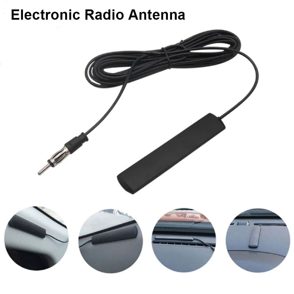 1Pcs Signal Electronic Radio Antenna DC 5-12V Amplified Antenna for Car Truck Motorcycle Boat