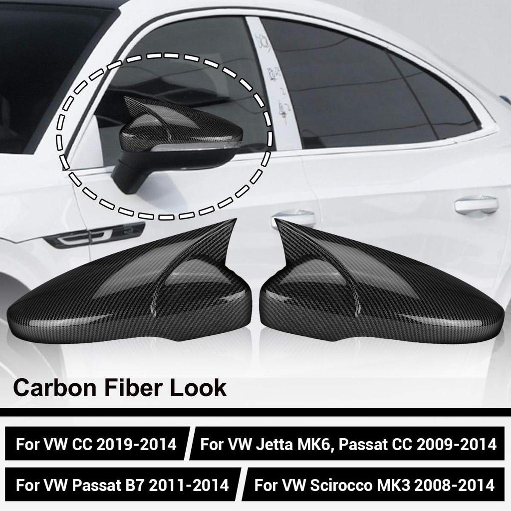 2X Kryty spätných zrkadiel na krídlo pre VW JETTA MK6 pre Passat B7 pre Scirocco pre Beetle CC Eos Kryt spätného zrkadla doplnok