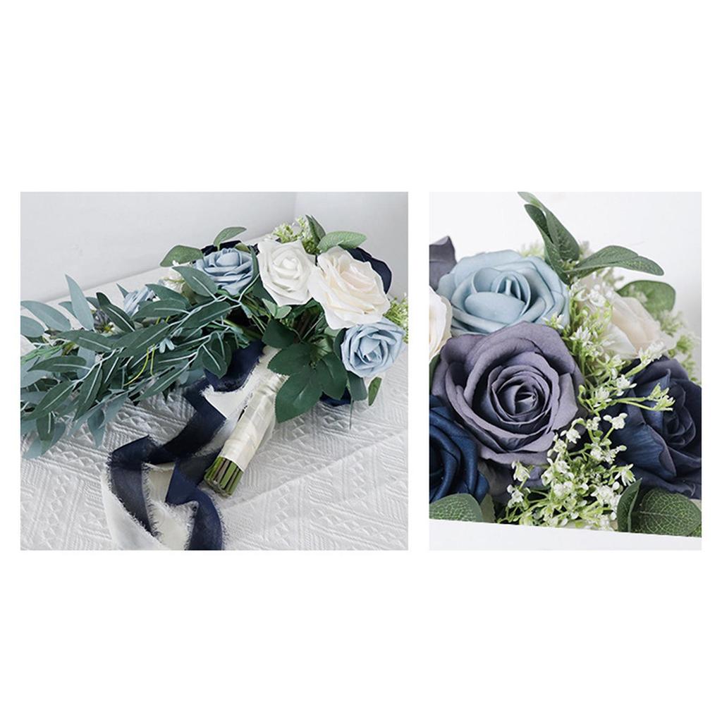 Elegant Wedding Bouquets for Bride Waterfall Shape Handmade Decor