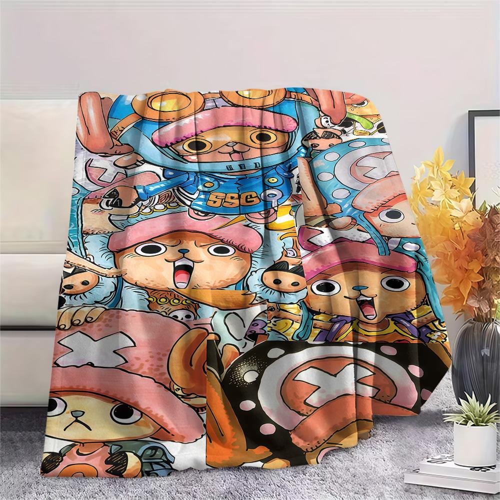 1 BUC Bucată Unică Tony Tony Chopper Pătură din Flanel cu Model Potrivită pentru Toate Sezoanele Pentru Decor Acasă Căldură și Confort Cadouri Cadou de Sărbători