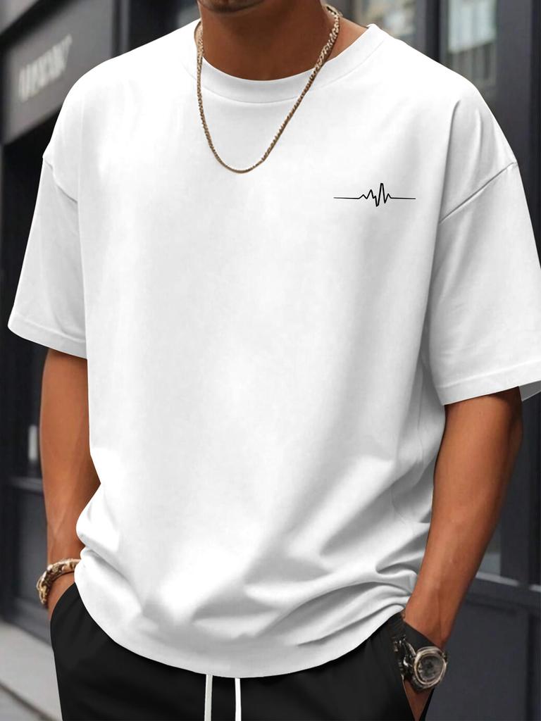 2026 Sommer Bestseller Unisex Reines Baumwoll-T-Shirt Street Casual Mode Weich und Atmungsaktiv Einfaches Streifenmuster Druck