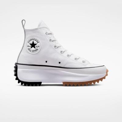 Sneakersy Converse Białe / Czarne / Gumowe Platforma Run Star Hike