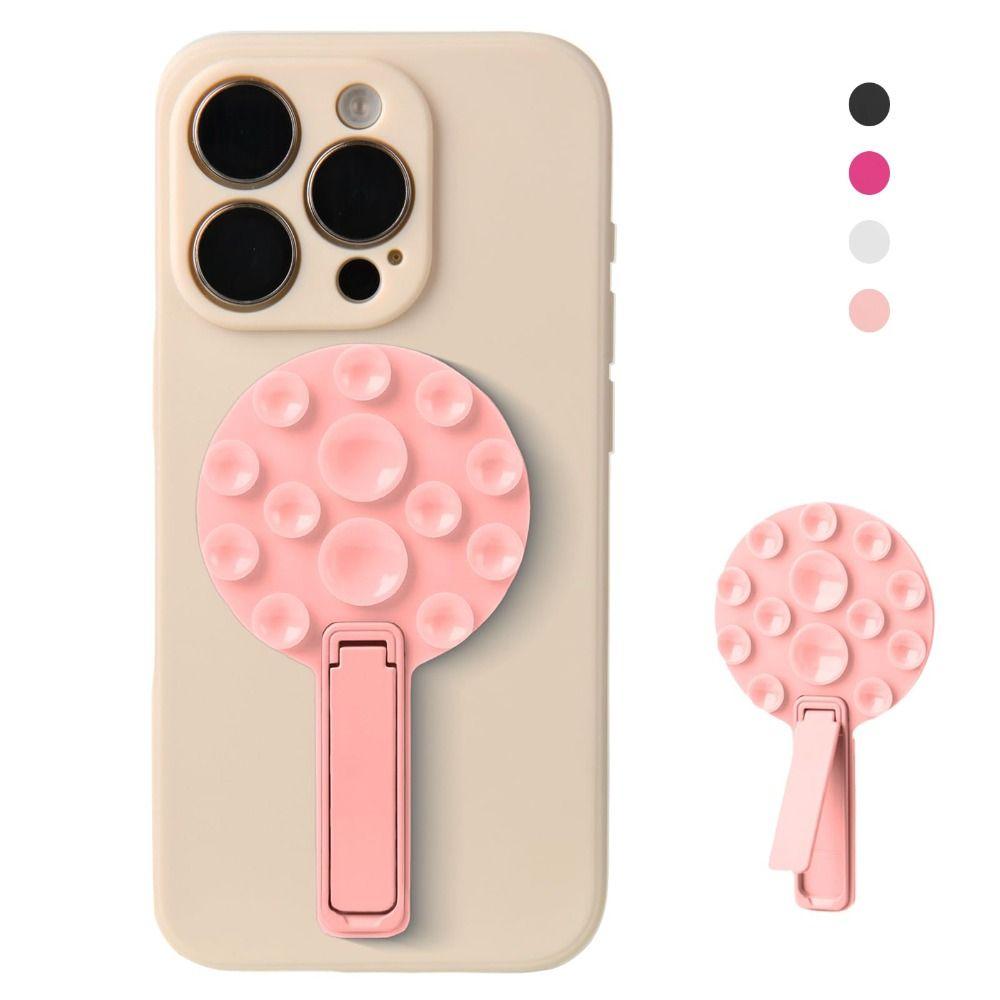 2 in 1 Phone Holder Silicone Mobile Phone Stand Universal Suction Cup Phone Mount