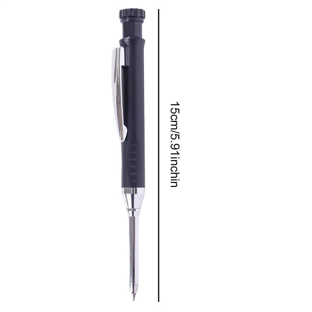 Deep Hole Marker Pens 2.8mm Adjustable Marking Crayon With 12 Refills Long Adjustable Nib Markers For Adult Fabric Wood
