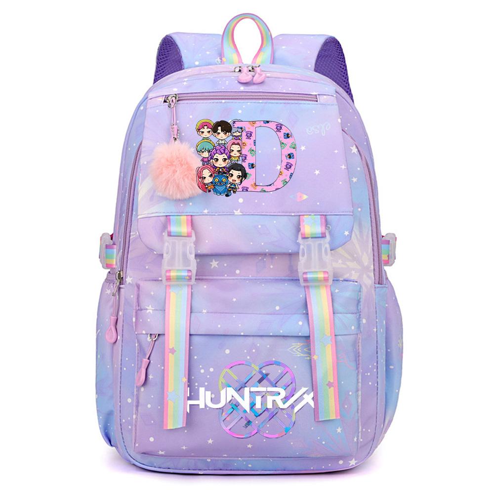 Anime K-Pop Dämonenjäger Bedruckter Wasserdichter Rucksack mit großem Fassungsvermögen Teenger Schüler Mädchen Junge Schultasche Buchtasche Damen Wasserdichte Reisetasche Rucksack