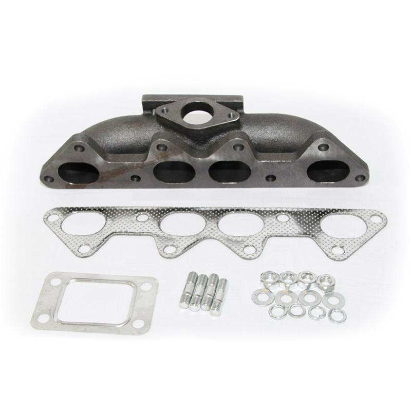 Hamsit Cast Iron Turbo Manifold For Honda Accord 94-02 EX LX F22 F22B F23A 2.2L/2.3L SOHC Flanged T3