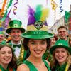 StPatricks Day Top Hat Glittering Feather Jazz Cap for Women Men Carnivals Party Festival Event Gathering Headpiece