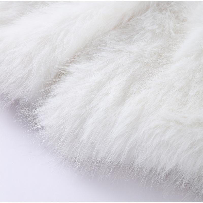 VAYLA Dicke Warme Kunstpelzjacke für Damen Mit Gürtel Umlegekragen Pelzparkas Neue Winter Kurze Lockere Flauschige Oberbekleidung