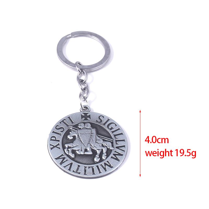 Game Assassin's Creed Keychain Game Props Knights Templar Metal Keyrings For Women Men Fans Backpack Charm Jewelry Gifts
