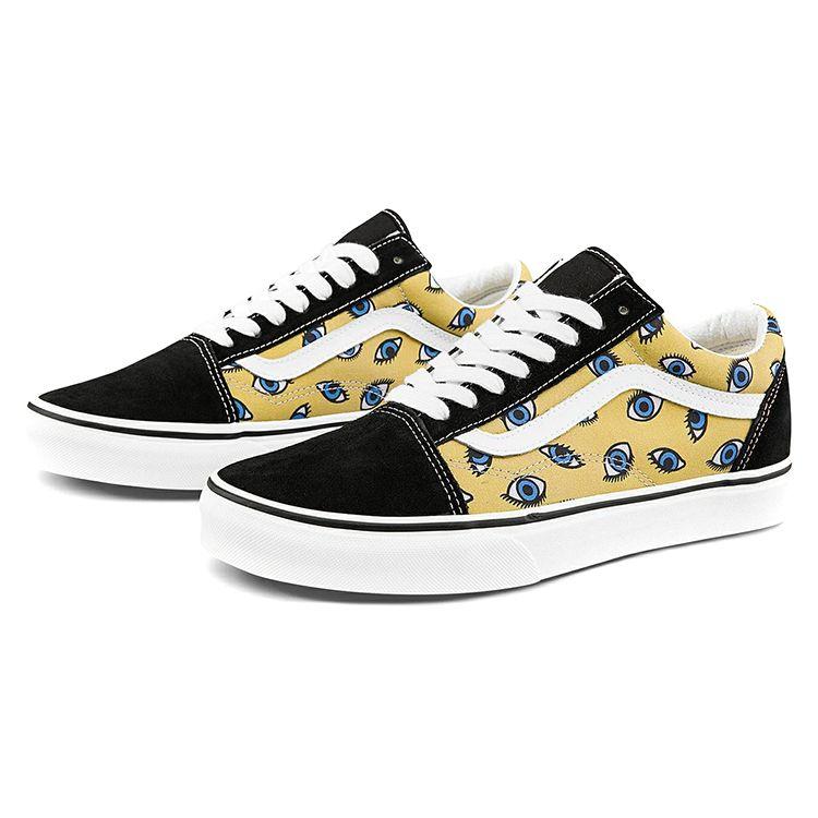 Vans Project X Manual Order  Old Skool Collaboration Casual Low-Top Skate Shoes Unisex Sneaker Yellow VN0A7Q2J939