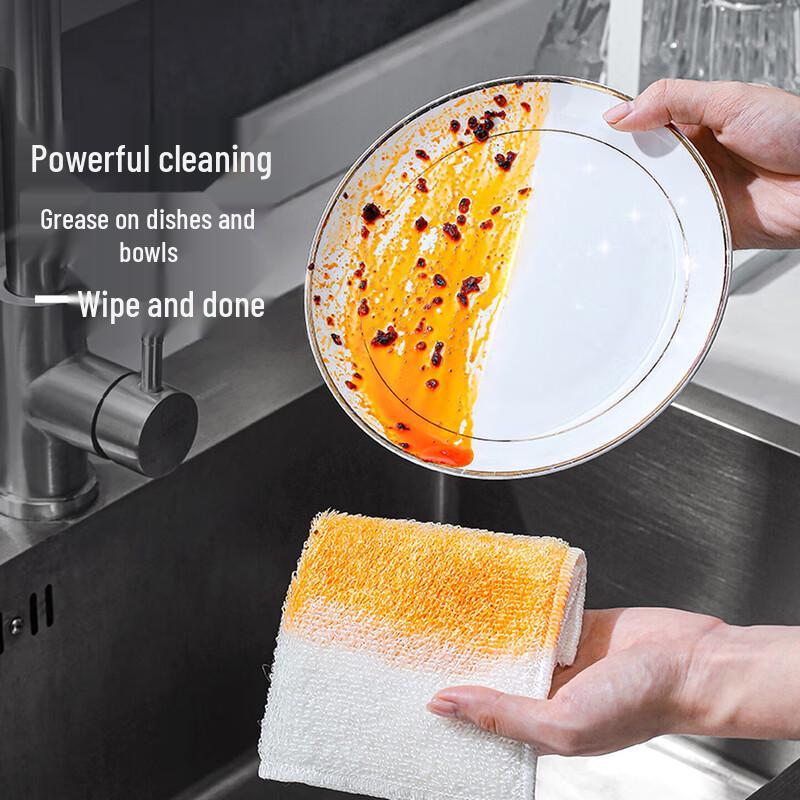MARYYA Portable Bamboo Fiber Dishcloths (10-pack)