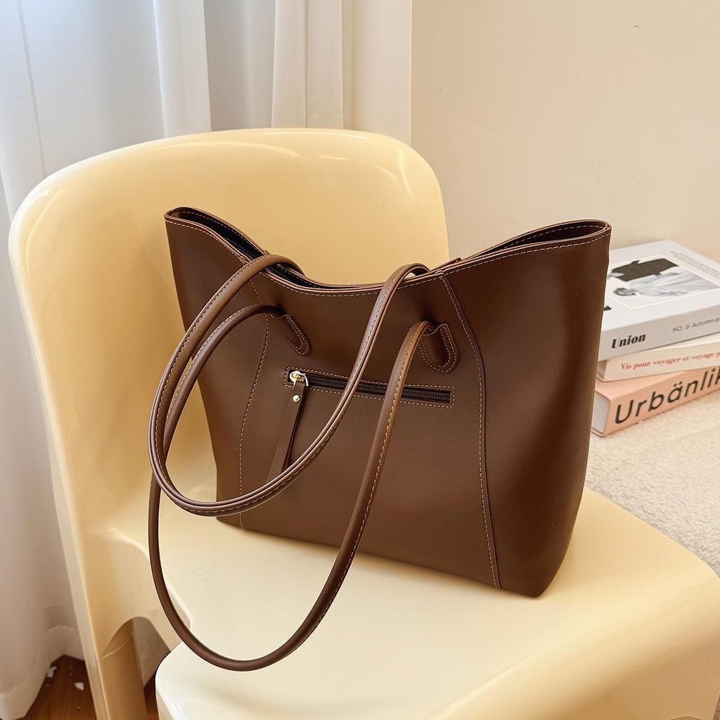 Popular fashion large capacity tote bag women's shoulder handbag simple fashion large capacity