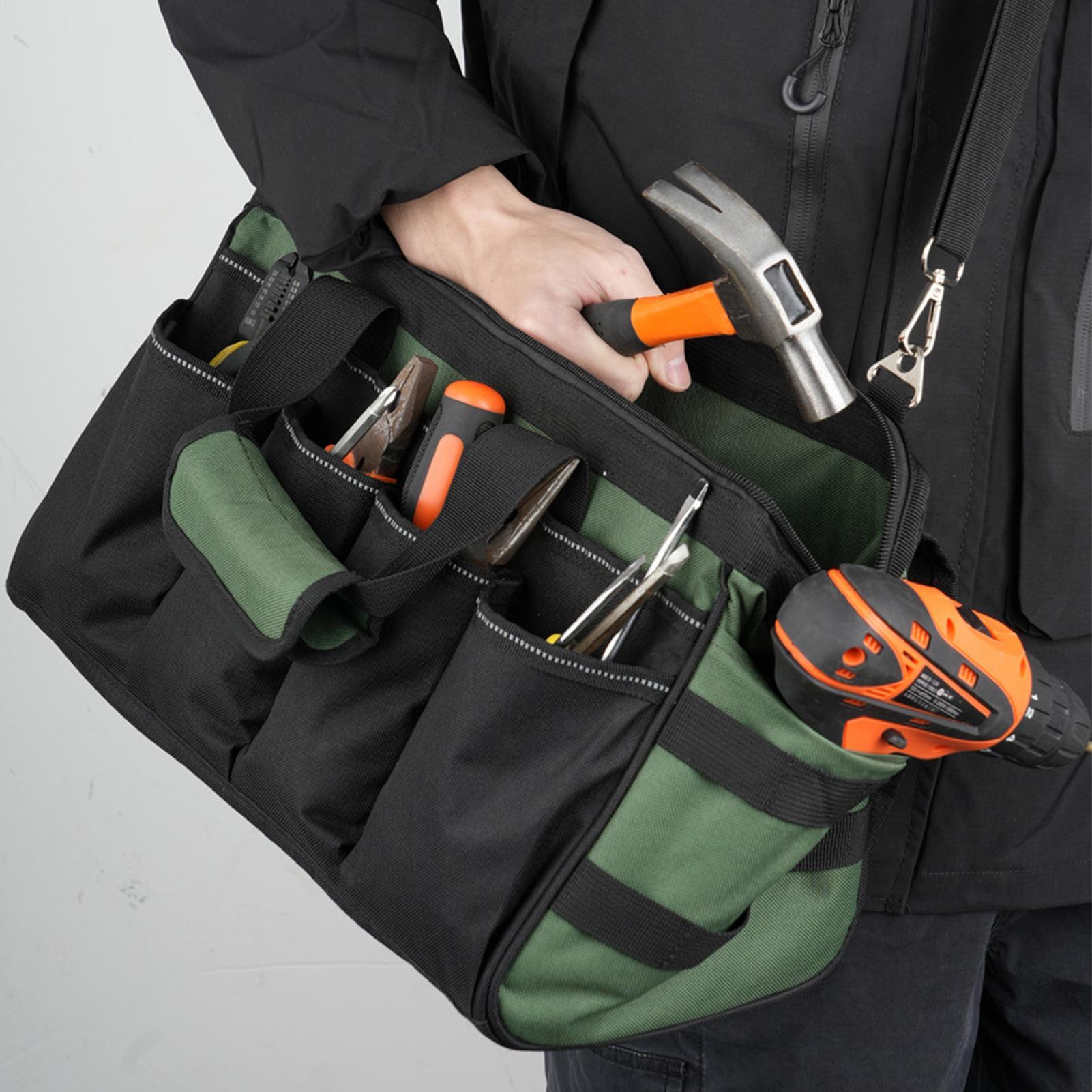Heavy Duty Tool Bag Heavy Duty Portable Organizer Soft Handle Large Storage Tool Bag For Men Mechanic Electrician Plumber Garage CN
