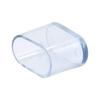 4Pcs Clear Silicone Oval Chair Leg Covers - Furnitures Feets Protectors, Oval Chair Leg Caps