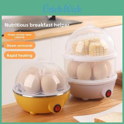 Stainless Steel Egg Cooker With Multifunction Boiling Steaming For Kitchen Home Food Prep