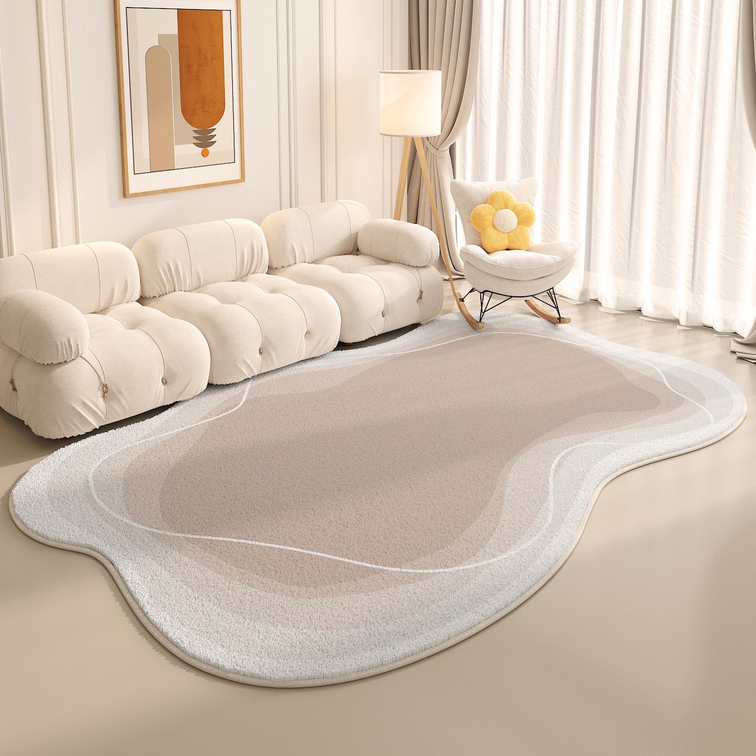 

Modern Simple Irregular Carpet Study Sofa Coffee Table Autumn and Winter Warm Carpet Living Room Carpet Full Home Decor 60X120CM(2X3.9FT