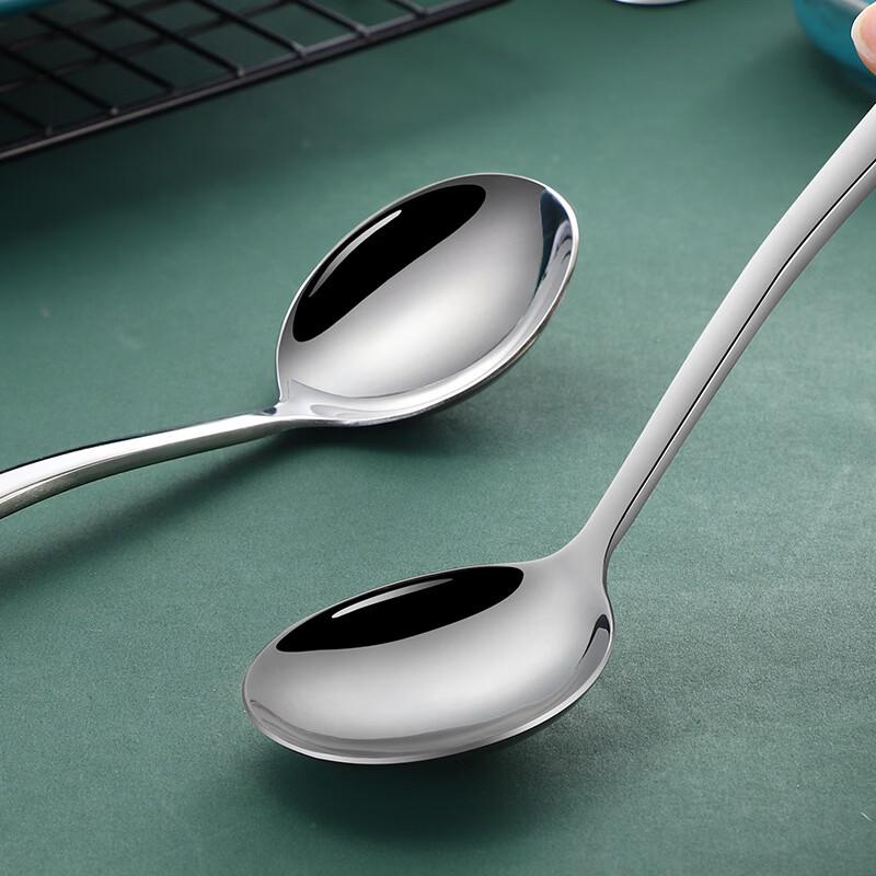 Zhishi 316 Stainless Steel Elegant Round Spoon