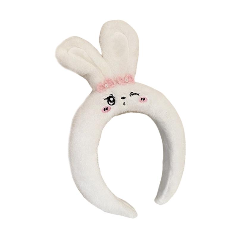 Lovely Plush Headband Cartoon Hairhoop Female Girl Face Washing Hairband Birthday Gathering Headpiece Party Accessories