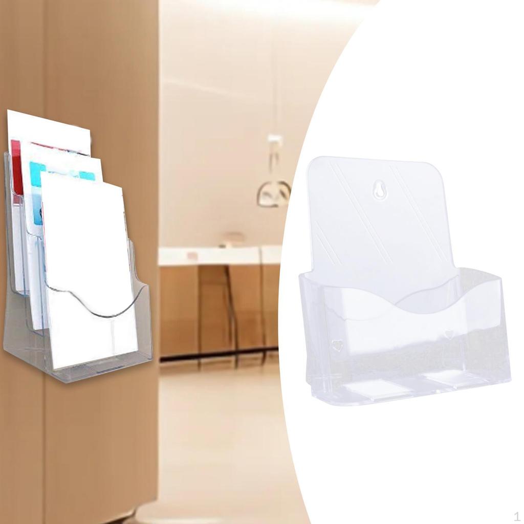 Acrylic Brochure Holder Display Stand Gifts Document Paper Literature Magazine