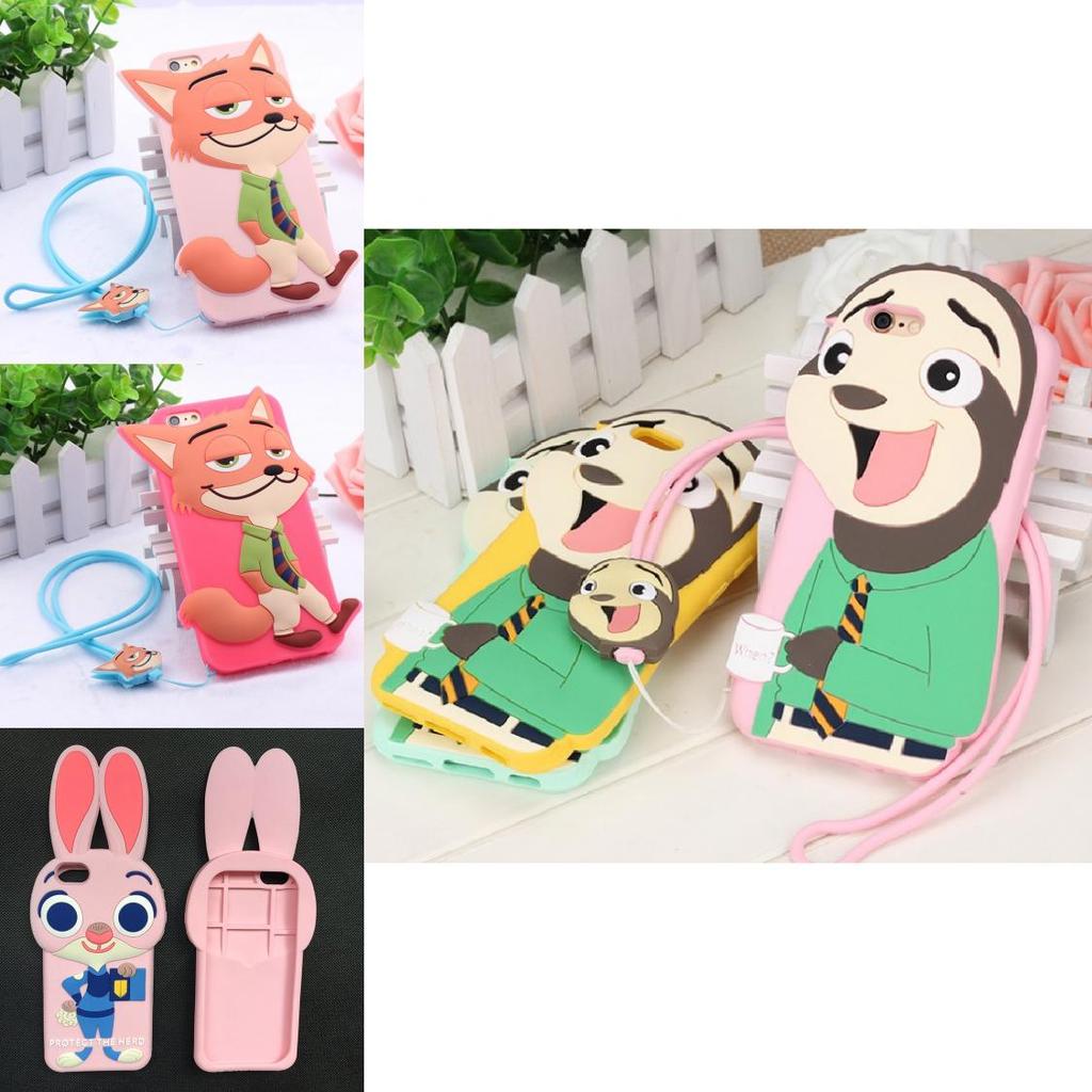 For Iphone 5 5s 6 6plus Zootopia Judy Hopps Nick Wilde Silicone Phone Case With Durable Design For Kids And Teens