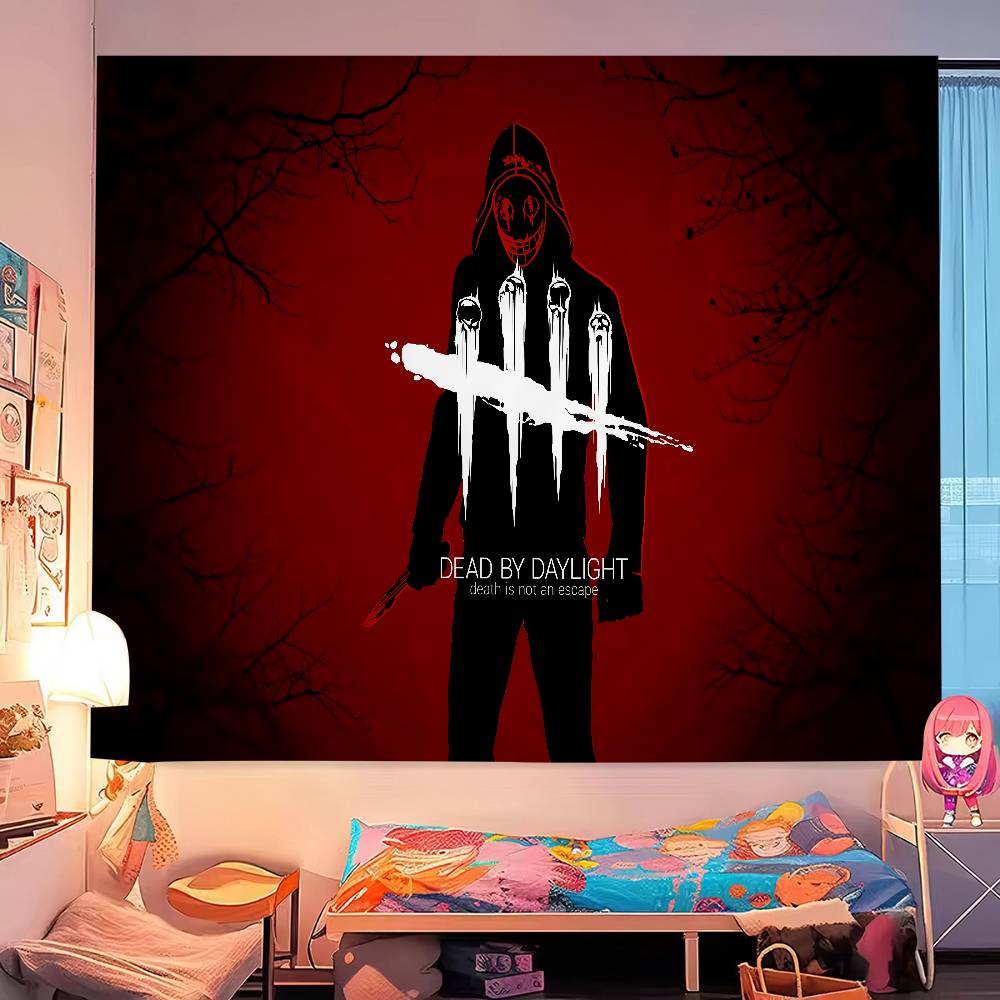 Dead By DDaylight Cartoon Tapestry Art Science Fiction Room Home Decor Art Home Decor