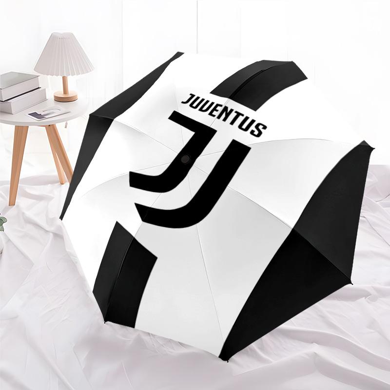 1pc Juventus Umbrella, Sun Protection, And UV Shielding. It Has Eight Sturdy Ribs for Outdoor Use And Perfect As a Holiday Gift