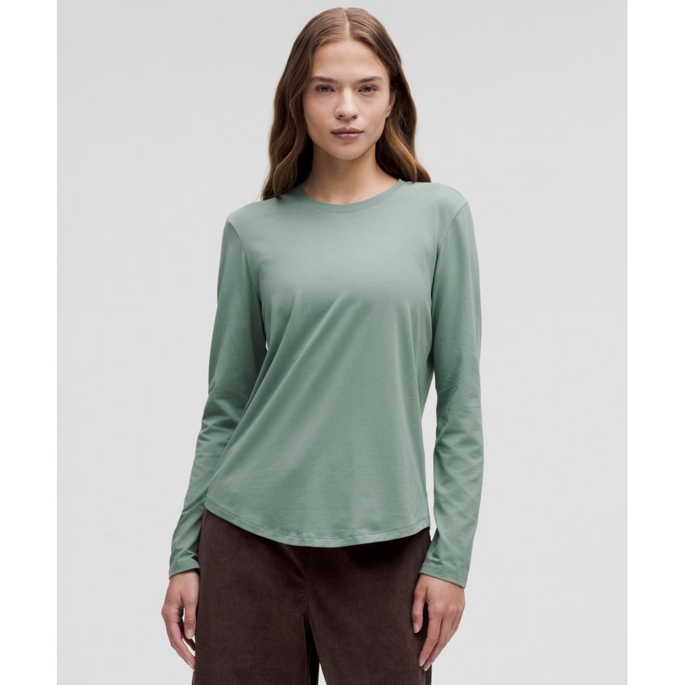 

Lululemon Love Long Sleeve Shirt Crater Blue 8