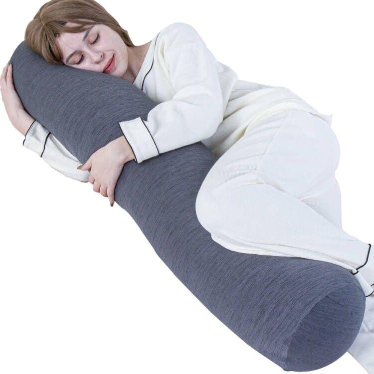 MAGIC ELEPHANT Body Pillow, Cylindrical Shape, 120cm Long Cushion, Body Pillow, Body Pillow, Fluffy, Full of Filling, Side Sleeping, Cushion, Cover